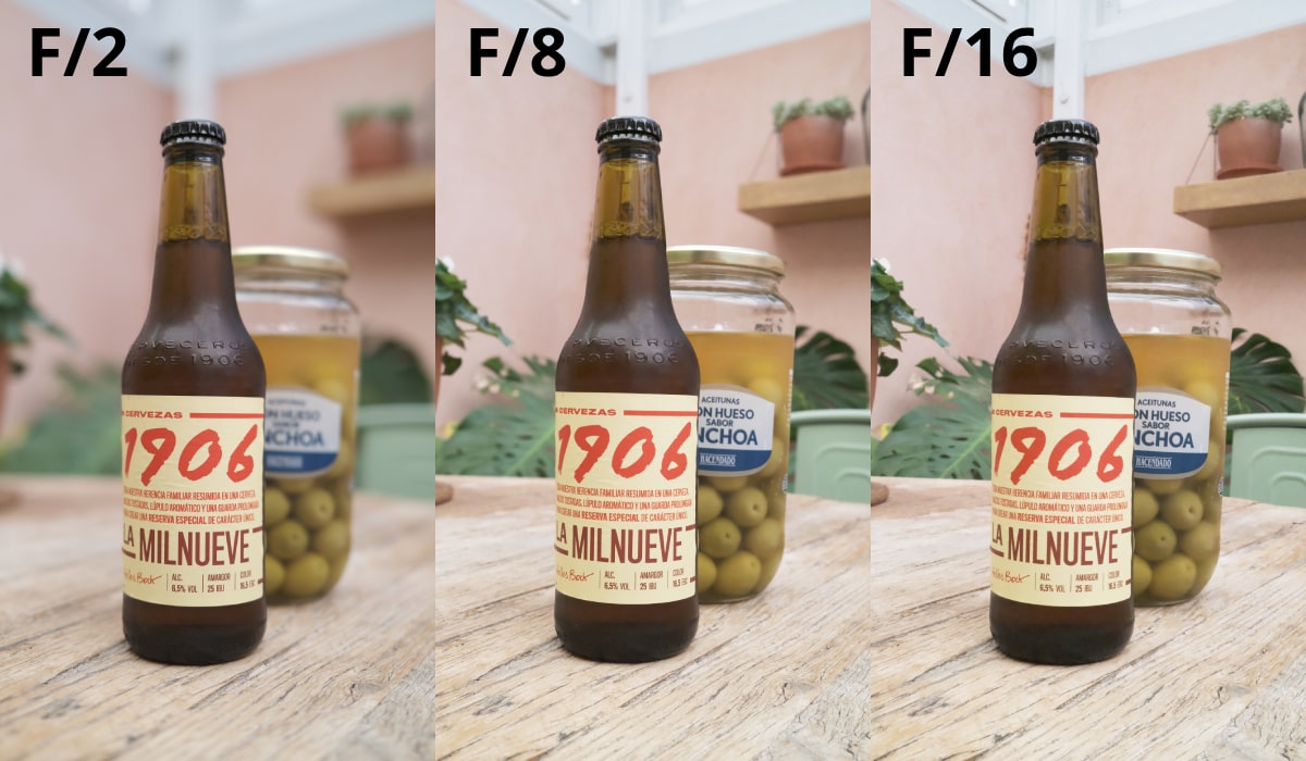 ejemplos apertura de diafragma y profundidad de campo